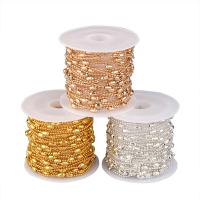 Brass Ball Chain, plated, fashion jewelry & DIY 1.2mm 