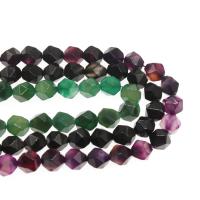 Mixed Agate Beads, Polygon, DIY & faceted Inch 
