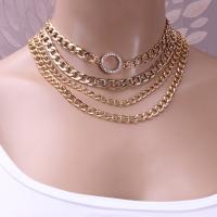 Fashion Multi Layer Necklace, Aluminum Alloy, fashion jewelry & Unisex 