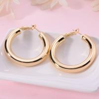 Stainless Steel Hoop Earring, plated, fashion jewelry & for woman 