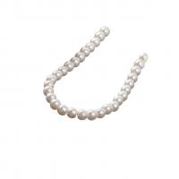 Perlas de Cristal, perla, Esférico, barniz de secado al horno, más colores para la opción, 5mm, longitud:38 cm, Vendido por Sarta