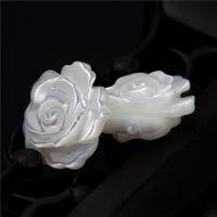 Natural White Shell Beads, Rose, DIY white 