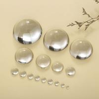 Crystal Cabochons, Round, polished, for time gem cabochon, Crystal 