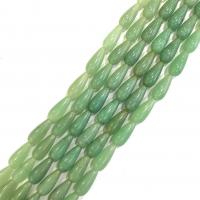 Green Aventurine Bead, Teardrop, polished, DIY, green cm 
