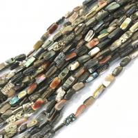 Seeohr Muschelperlen, Klumpen, poliert, DIY, gemischte Farben, 5-10mm, Länge:38 cm, 40PCs/Strang, verkauft von Strang