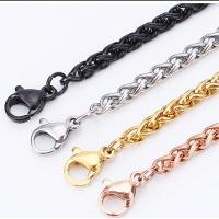 Fashion Stainless Steel Necklace Chain, plated, DIY & rope chain 