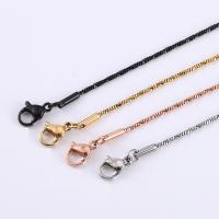 Fashion Stainless Steel Necklace Chain, plated, DIY & snake chain 