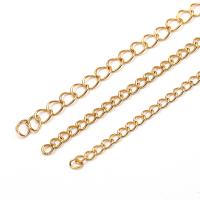 Fashion Stainless Steel Necklace Chain, plated, DIY & twist oval chain 