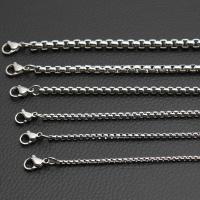 Fashion Stainless Steel Necklace Chain, polished, Unisex & rolo chain 