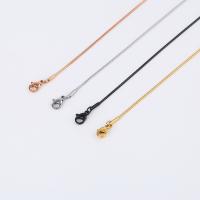 Fashion Stainless Steel Necklace Chain, plated, DIY & snake chain 