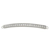 Stainless Steel Connector Bar, fashion jewelry & with rhinestone, original color Approx 1.5mm 