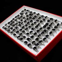 Edelstein Zink Legierung Fingerring, Zinklegierung, mit Edelstein, Einstellbar & unisex, gemischte Farben, 200x200x30mm, 100PCs/Box, verkauft von Box