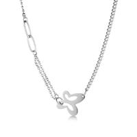 Titanium Steel Necklace, polished & for woman 