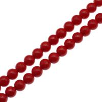 Natural Coral Beads, Synthetic Coral, Round, DIY red cm 
