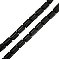 Schwarze Obsidian Perlen, Zylinder, schwarz, 12x8x8mm, Länge:ca. 15 ZollInch, verkauft von Strang