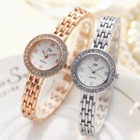 Uhrenarbänder für Frauen, Eisen, mit Glas & Edelstahl, mit Strass, keine, 180x8x6mm, verkauft von PC