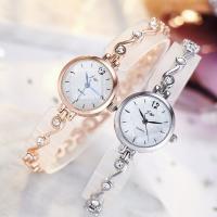 Uhrenarbänder für Frauen, Eisen, mit Glas & Edelstahl, mit Strass, keine, 180x6x6mm, verkauft von PC