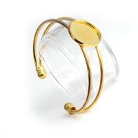 laiton bracelet Cadre, pour femme, doré, 63mm, Vendu par PC