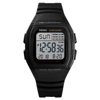 ABS Kunststoff Sport Watch, mit PU Leder & Edelstahl, Strapazierfähig & Lebenswasserbeständig & unisex & glänzend, keine, 240x39x38mm, verkauft von PC