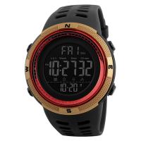 ABS Kunststoff Sport Watch, mit PU Leder & Edelstahl, Strapazierfähig & Lebenswasserbeständig & unisex & glänzend, keine, 250x49x49mm, verkauft von PC