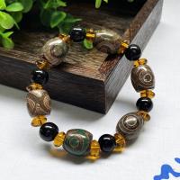 Tibetan Agate Bracelets, polished, Unisex 