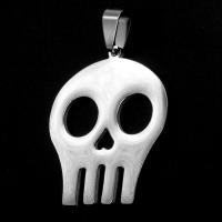 Stainless Steel Skull Pendant, original color 
