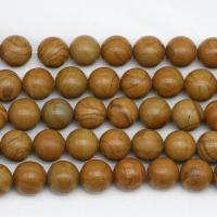 Perles de bois en pierre , pierre de grain, Naturel & DIY & normes différentes pour le choix .96 pouce, Vendu par brin