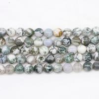 Natural Tree Agate Beads, polished, DIY .96 Inch 