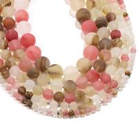 Wassermelone Perle, rund, poliert, Natürliche & DIY & verschiedene Größen vorhanden & satiniert, Länge:14.96 ZollInch, verkauft von Strang