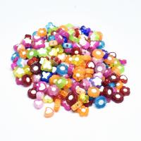 Technique mixte acrylique bijoux perles, DIY & émail, couleurs mélangées, 10mmuff0c11mm, 500/sol, Vendu par sol