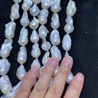 Perlas Cultivadas Nucleadas de Agua Dulce, Blanco, 16-23mm, Vendido por Sarta