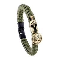 Survival Bracelets, Parachute Cord, with Zinc Alloy, plated, dyed & Unisex 