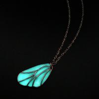 Luminated Necklace, Zinc Alloy, silver color plated, rolo chain & for woman, silver color Approx 19.69 Inch 