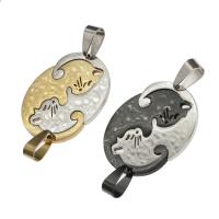 Stainless Steel Couple Pendant, Cat 