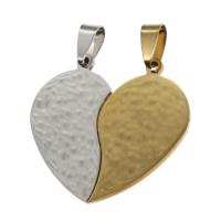 Stainless Steel Couple Pendant, Heart 