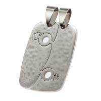 Stainless Steel Couple Pendant, original color 
