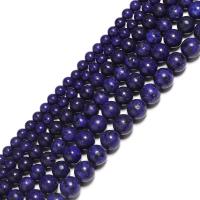 Perles de pierre lasurite naturelles, Lapis lazuli, Rond, poli, DIY, bleu cm, Vendu par brin