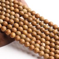 Grain Stone Beads, Round, polished, DIY, yellow cm 