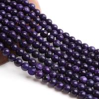 Natürliche violette Achat Perlen, rund, poliert, DIY, violett, Länge:38 cm, verkauft von Strang