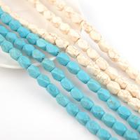 Natural Turquoise Beads, Drum, polished, DIY & faceted cm 
