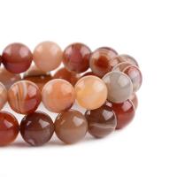 Natural Lace Agate Beads, Round, polished, DIY, red cm 