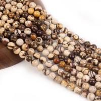 Dalmatinische Perlen, Dalmatiner, rund, poliert, DIY & von Australien importieren, gemischte Farben, Länge:38 cm, verkauft von Strang