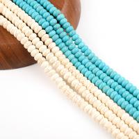 Perles en Turquoise naturelle, abaque, poli, DIY, plus de couleurs à choisir cm, Vendu par brin