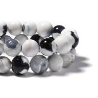 Natürliche Feuerachat Perlen, rund, poliert, DIY, gemischte Farben, Länge:38 cm, verkauft von Strang