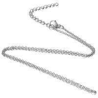 Fashion Stainless Steel Necklace Chain & oval chain, original color 