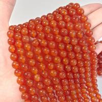 Perles Agates rouges naturelles, agate rouge, Rond, DIY & normes différentes pour le choix, rouge cm, Vendu par brin
