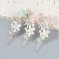 Hair Clip, Zinc Alloy, with ABS Plastic Pearl & Resin, fashion jewelry & for woman 