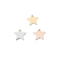 Stainless Steel Star Pendant, plated, DIY Approx 1.5mm 