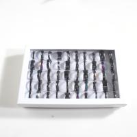 Hematite anillo, unisexo & facetas, color mixto, 4x18mm-11x24mm, tamaño:5.5, 50PCs/Caja, Vendido por Caja