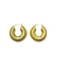 Edelstahl Hoop Ohrringe, plattiert, Modeschmuck & für Frau, keine, 30x30x11mm, verkauft von Paar